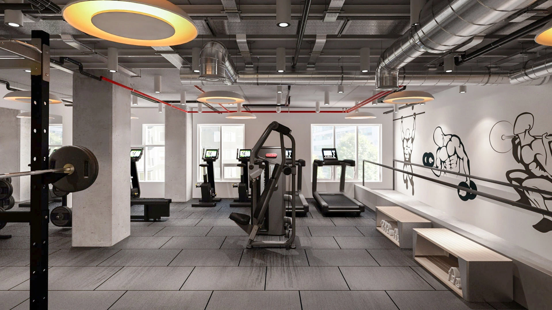 POWER-PACKED GYM DESIGN