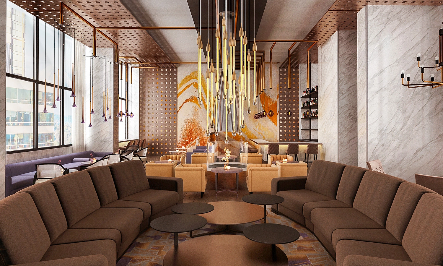Lounge interior design by Ariana Adireh