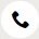 Minimalistic black telephone icon for communication on a white background.