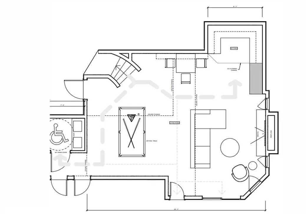 floorplan of living space