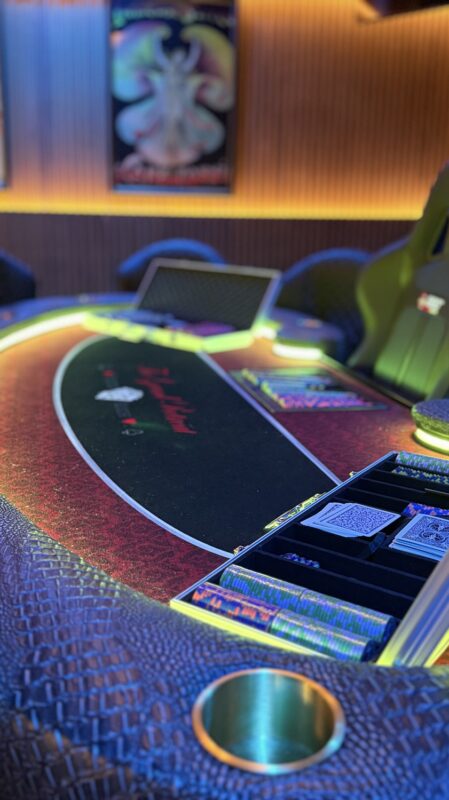 Suncadia Game Room Poker Table
